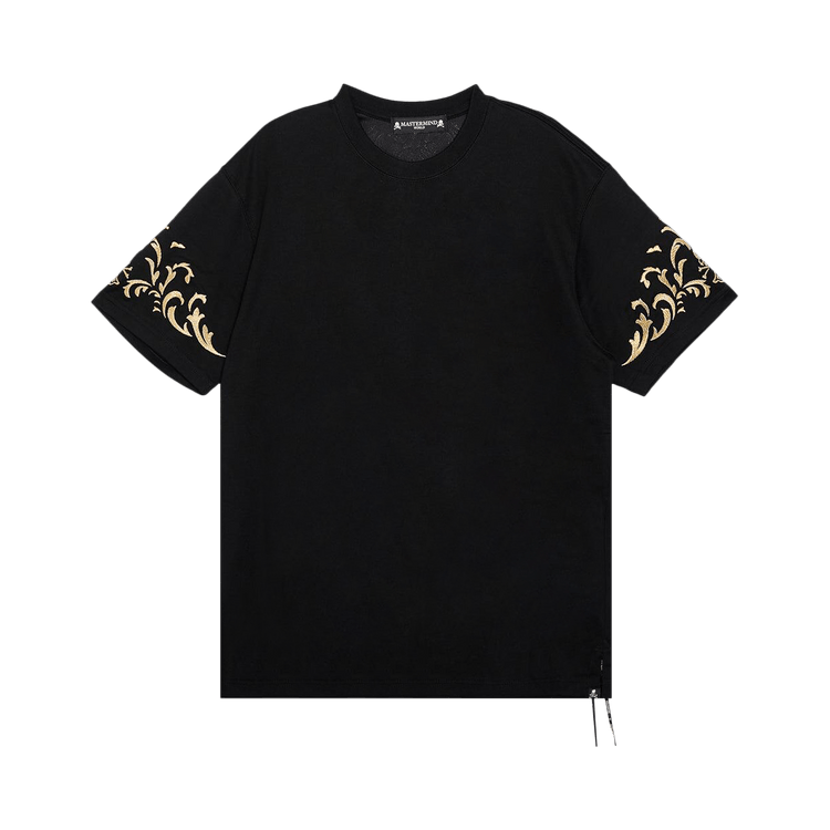 Buy Mastermind World Ornament Tee 'Black/Gold' - MW25S14