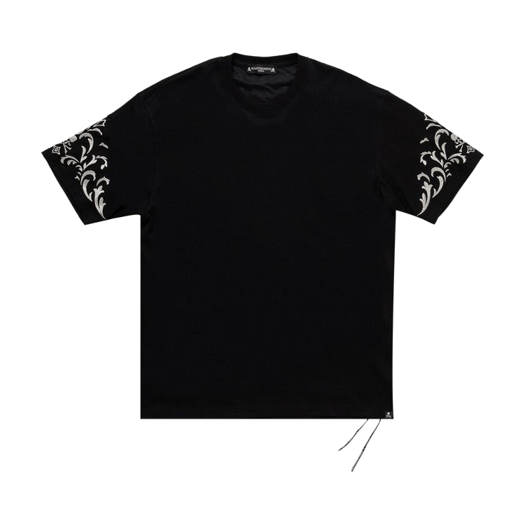 Buy Mastermind World Ornament Tee 'Black/Silver' - MW25S14