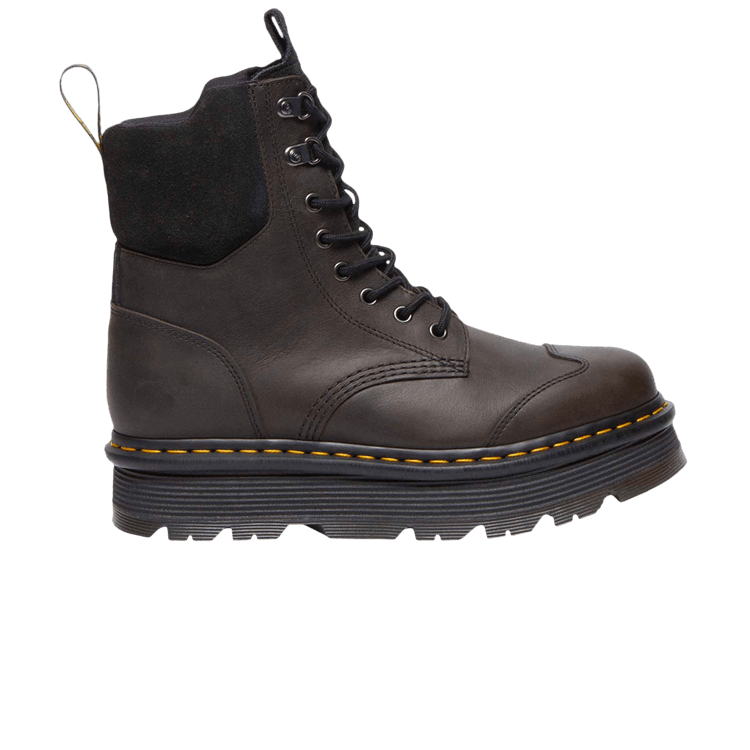 Buy Dr. Martens Zebzag 8 Tie Burnish Waxy Lace Up Boot 'Black