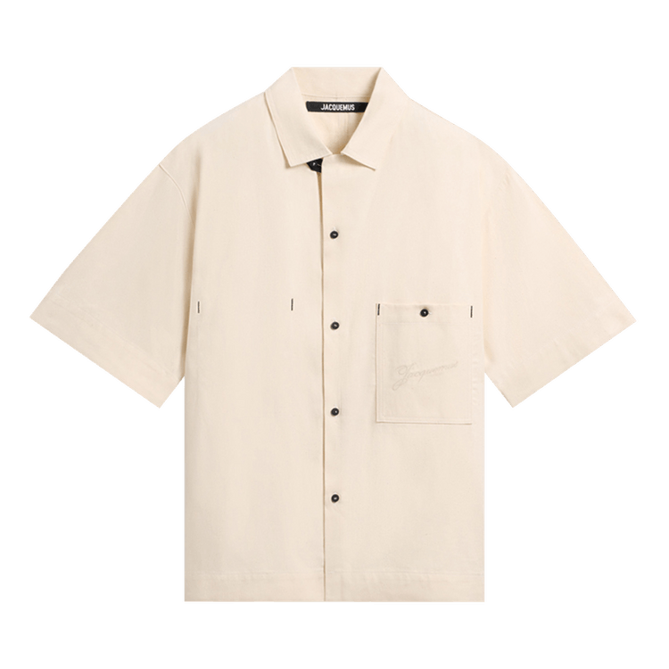 Tシャツ・カットソー JACQUEMUS LA CHEMISE DE-NIMES ALOE (25E255DE060 1516 110) Buy Jacquemus La Chemise De-Nimes Aloe 'Off White