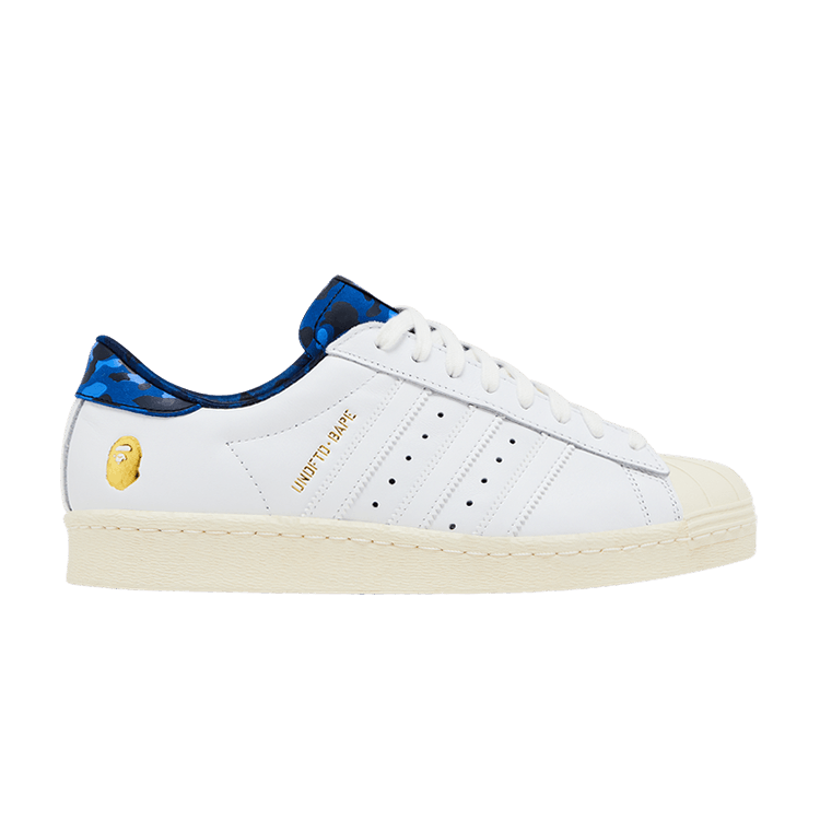 adidas Undefeated x A Bathing Ape x Superstars 80v Black for