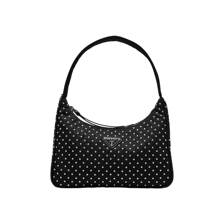 Buy Prada Re-Edition Re-Nylon Mini Bag With Studs 'Black