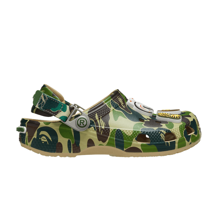 Buy BAPE x Crocs Classic Clog Kids 'ABC Camo - Green' - 210285 212