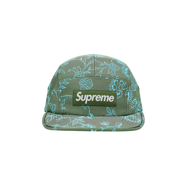 Buy Supreme Floral Jacquard Camp Cap 'Green' - SS25H36 GREEN