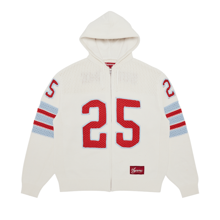 Buy Supreme Sport Zip Up Hooded Sweater 'White' - SS25SK18 WHITE
