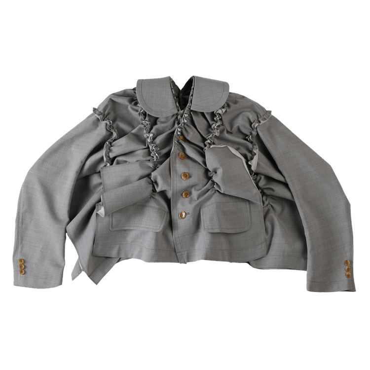 Buy Tao Comme des Garçons Pleated Design Jacket 'Grey' - TO J008