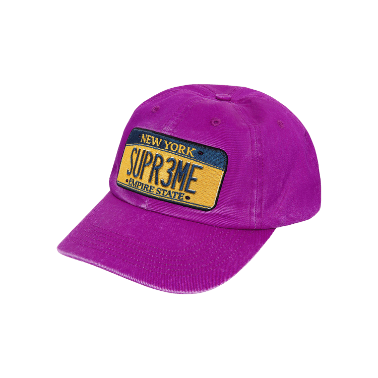 Buy Supreme License Plate 6-Panel 'Purple' - SS25H63 PURPLE