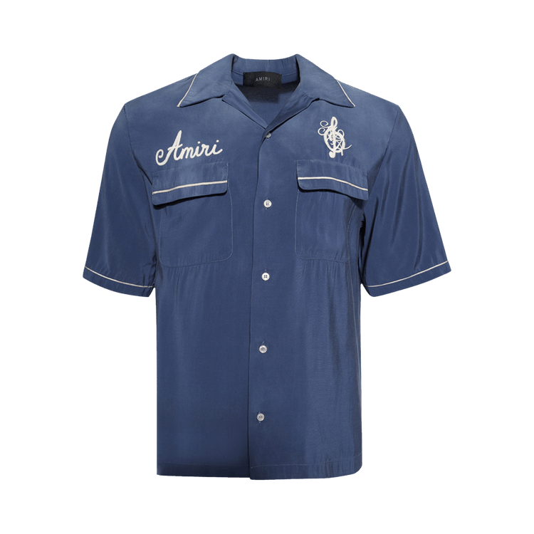未使用 Amiri サタデーナイト キャンプ シャツ　amstca1118 Buy Amiri Saturday Night Camp Shirt 'Navy' - AMSTCA1118 NAVY | GOAT AU