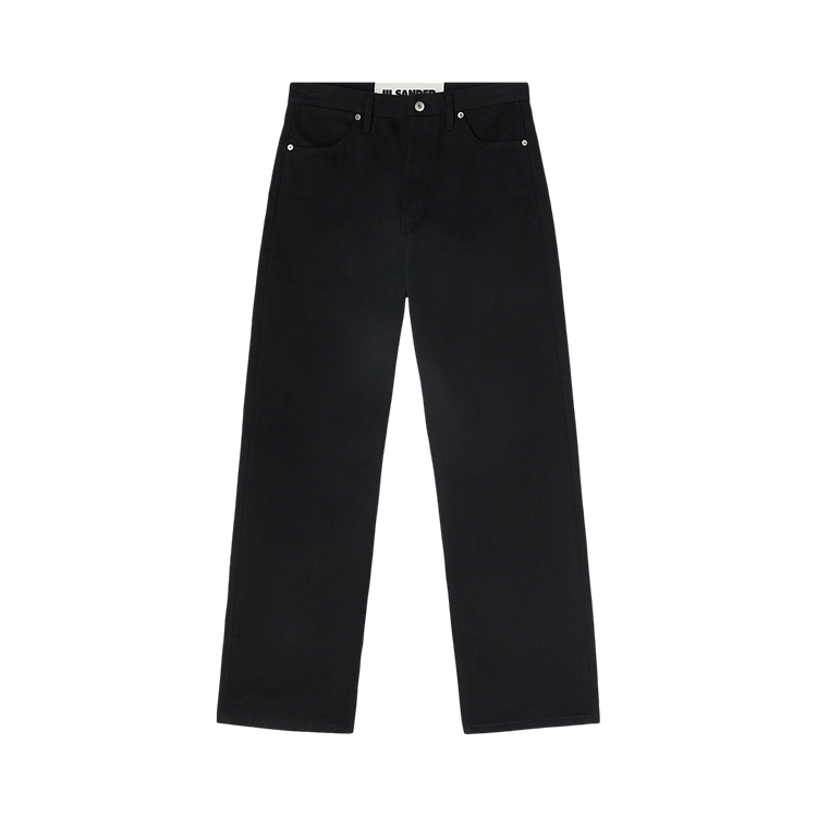 デニム・ジーパン JIL SANDER Women Denim Pants J45288 J04KA0120 001 Black Flared Denim Trousers Woman | Jil Sander Official Online Store