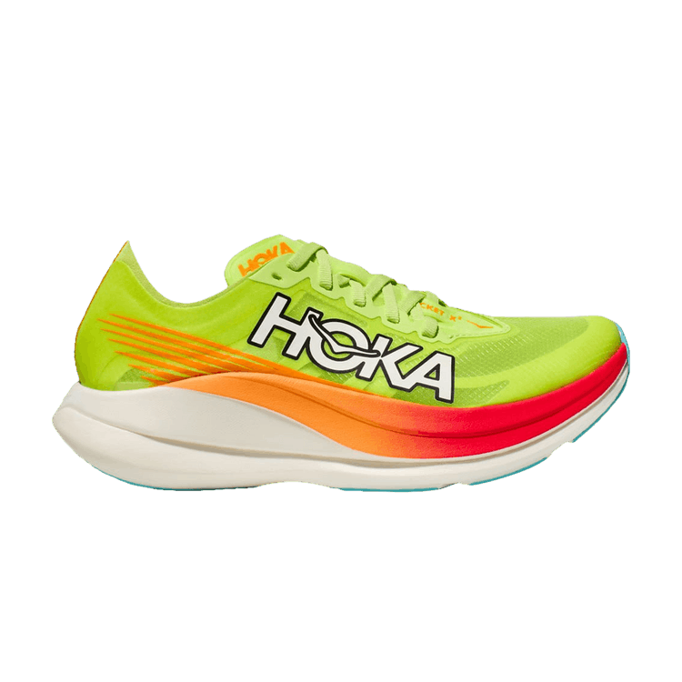 Hoka One One Rocket X 2 Lettuce Solar Flare