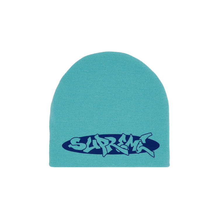 Buy Supreme New World Order Beanie 'Aqua' - SS25BN10 AQUA | GOAT