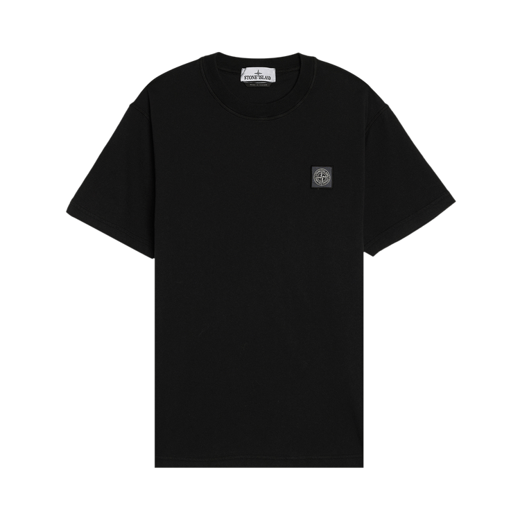 Buy Stone Island Fissato Garment Dyed T-Shirt 'Black