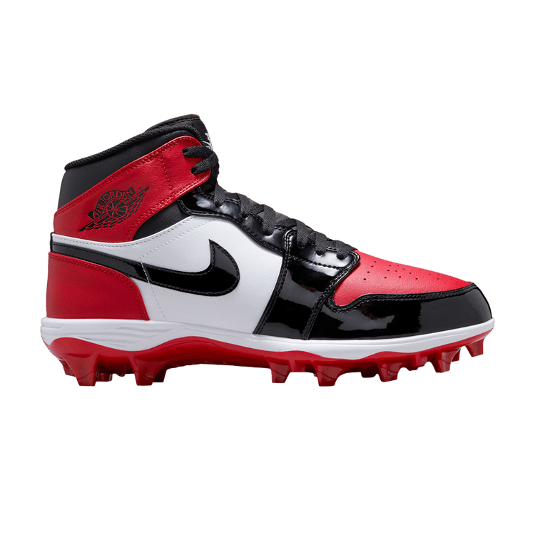 Jordan 1 Mid TD Cleat Bred Toe