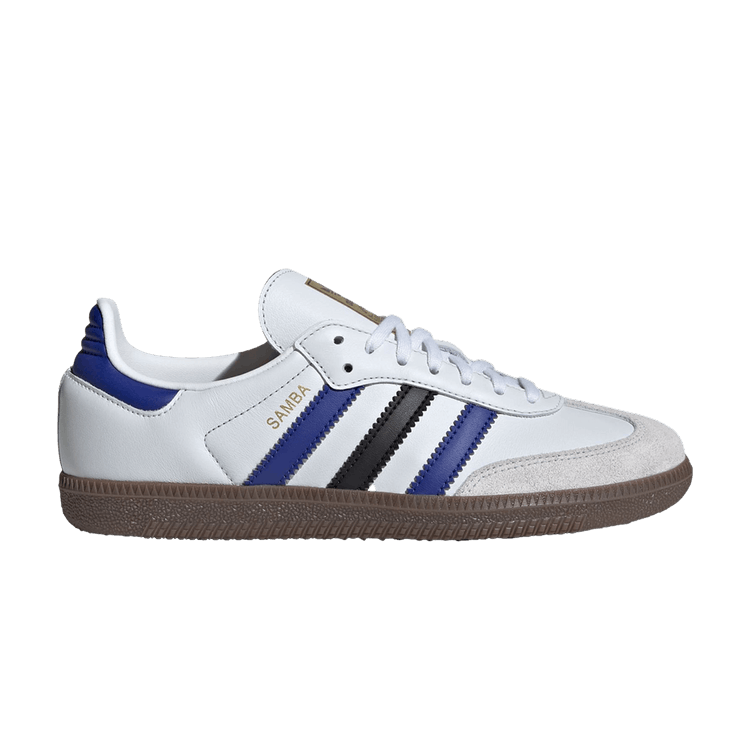 Buy Adidas Samba OG J 'White Active Blue Black' - IH5580 | GOAT