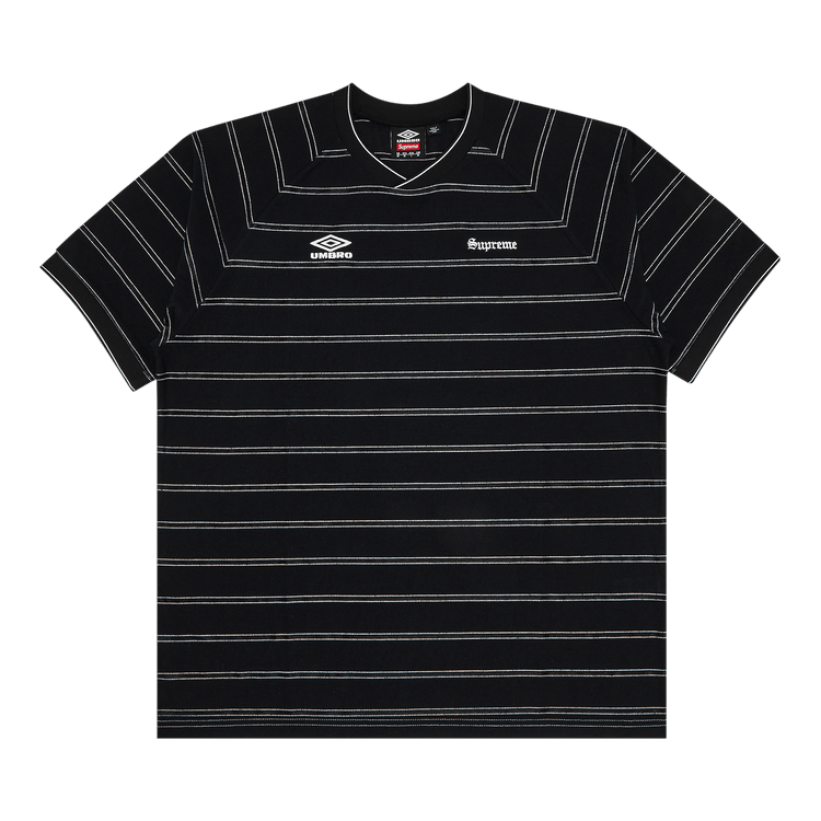 Supreme Umbro Soccer Jersey セットアップ Buy Supreme x Umbro Stripe Soccer Jersey 'Black' - SS25KN65 BLACK