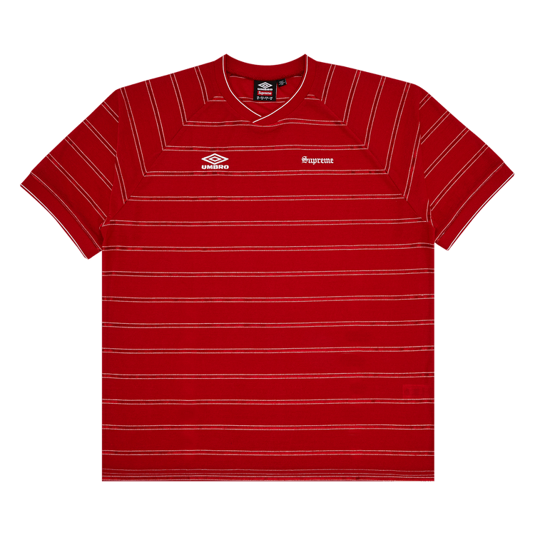 Buy Supreme x Umbro Stripe Soccer Jersey 'Red' - SS25KN65