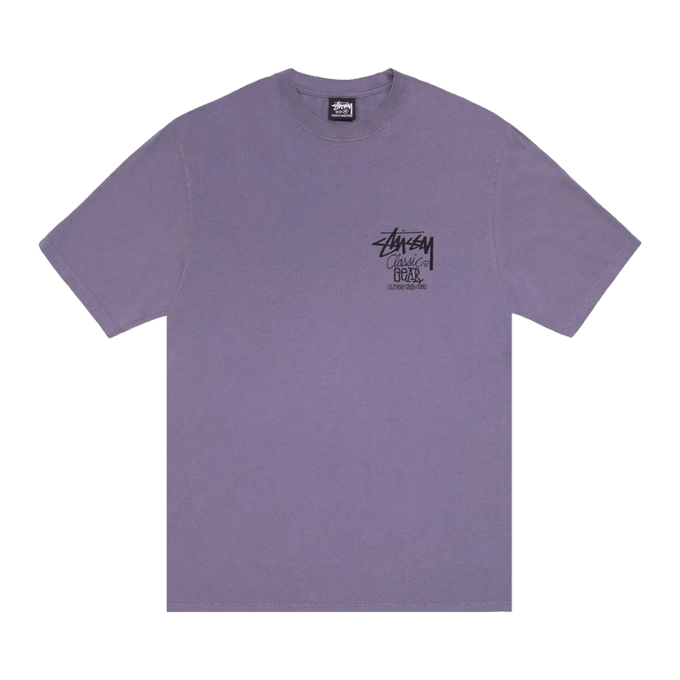 Buy Stussy Classic Gear Tee Pigment Dyed 'Grape' - 1905084