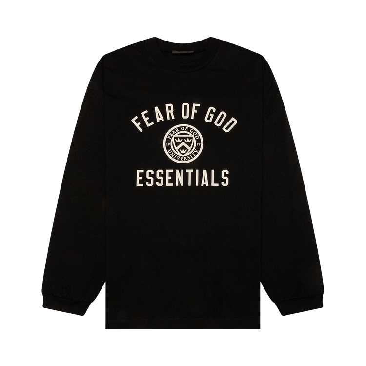 Buy Fear of God Essentials Jersey Long-Sleeve Tee 'Black
