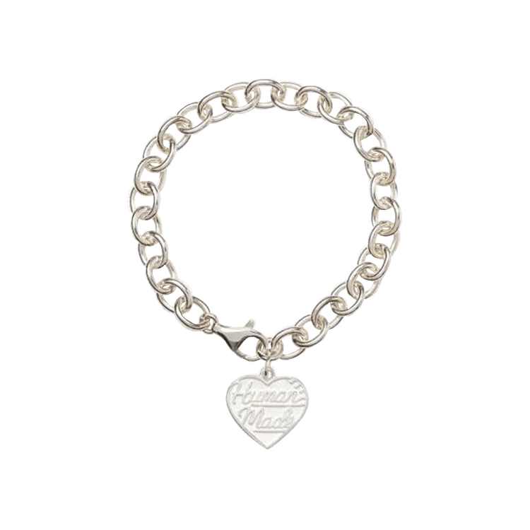 Buy Human Made Heart Silver Bracelet 'Black' - HM28GD068 BLAC | GOAT