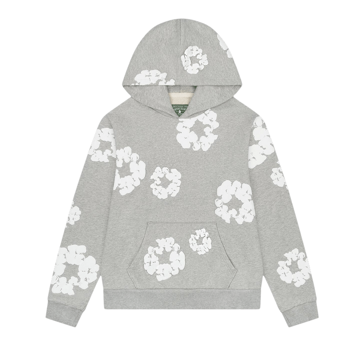 Джинсовая толстовка с хлопковым венком из джинсовой ткани 