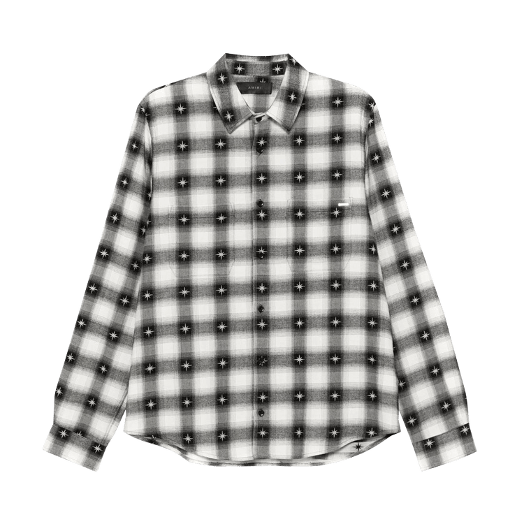Buy Amiri Starburst Flannel Shirt 'Black' - AMSTFL1012 001 BLAC | GOAT
