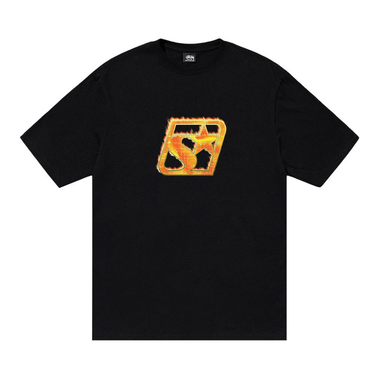 【STUSSY】BLAZE TEE ★すぐ品切れ★ Buy Stussy Blaze Tee 'Black' - 1905129 BLAC | GOAT