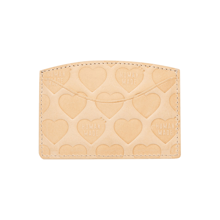 Buy Human Made Leather Card Case 'Beige' - HM29GD040 BEIG | GOAT