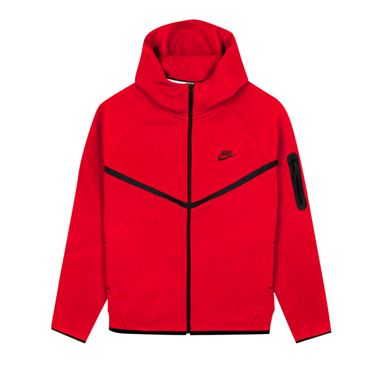 Buy Nike Tech Full Zip Windrunner Hoodie 'Gym Red/Black' - HV0949
