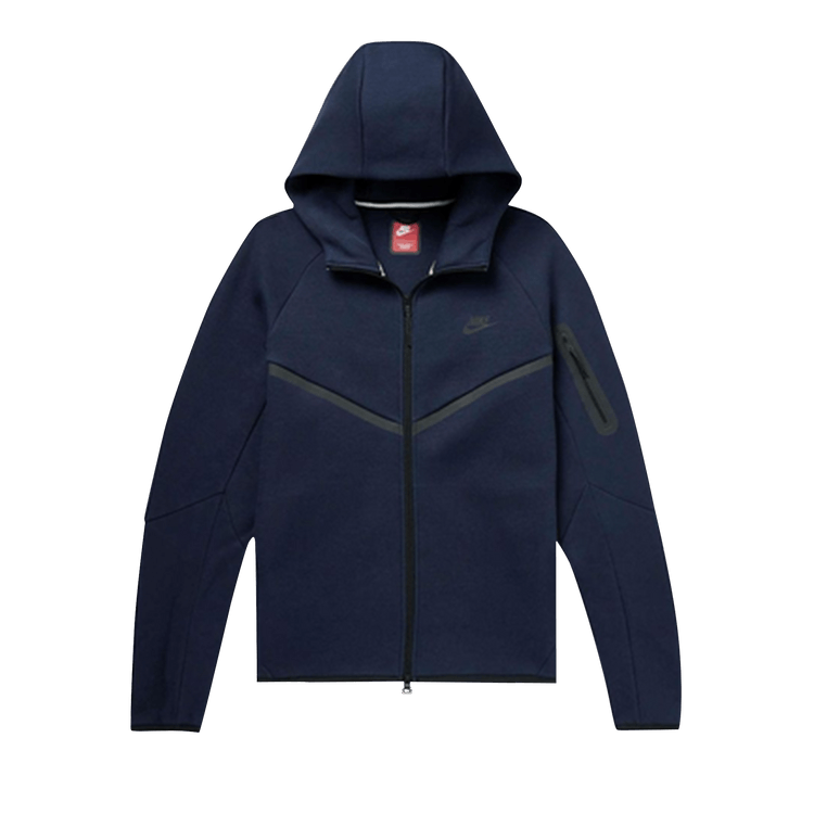 Толстовка Nike Tech Windrunner с капюшоном на молнии 'Obsidian/Black'