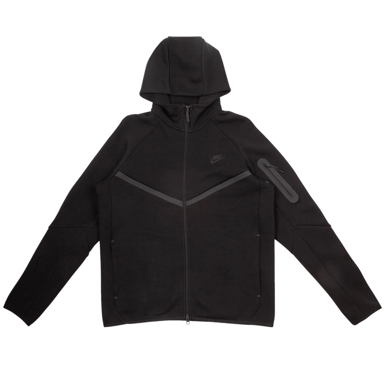 Buy Nike Tech Full Zip Windrunner Hoodie 'Black/Black' - HV0949