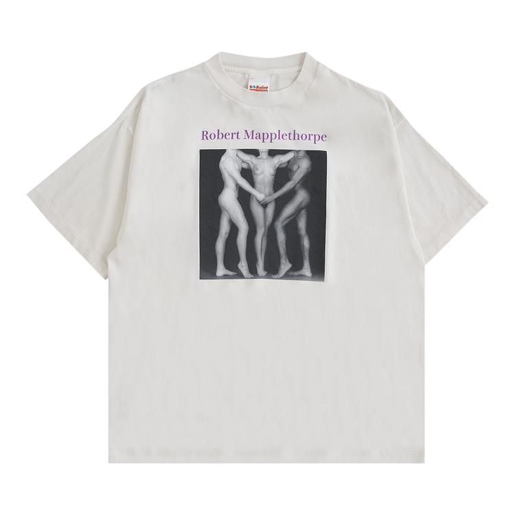 Buy SAINT Mxxxxxx x Robert Mapplethorpe Embrace Tee 'White