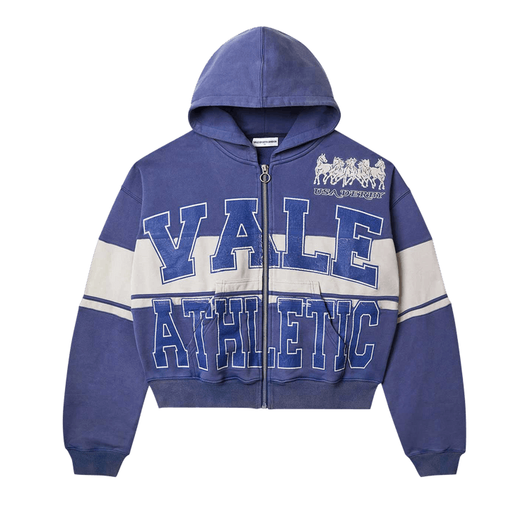 Buy Vale Forever Athletic Zip Up Hoodie 'Blue' - 11451 10004VFAZUH