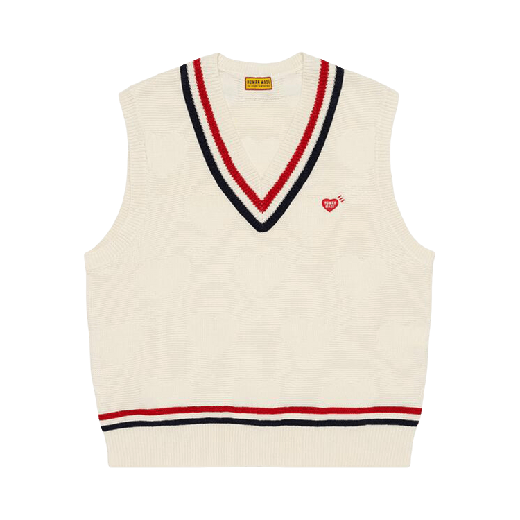 爆売り！ Buy Human Made Heart Knit Vest 'White' - HM29CS006 WHIT | GOAT Tops