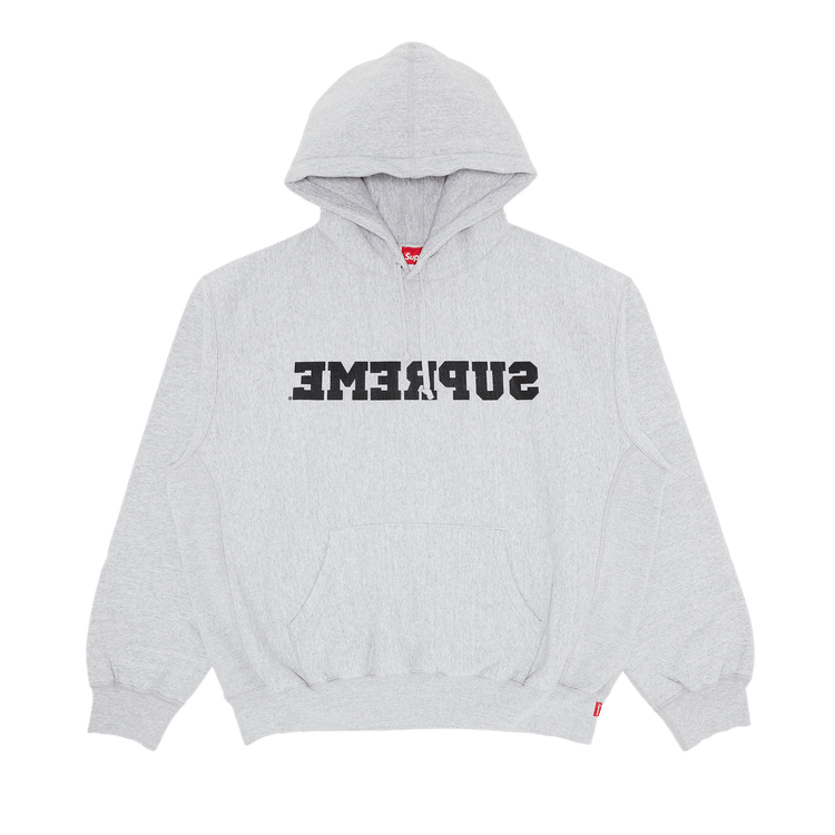 Buy Supreme Reverse Hooded Sweatshirt 'Heather Grey' - SS25SW61