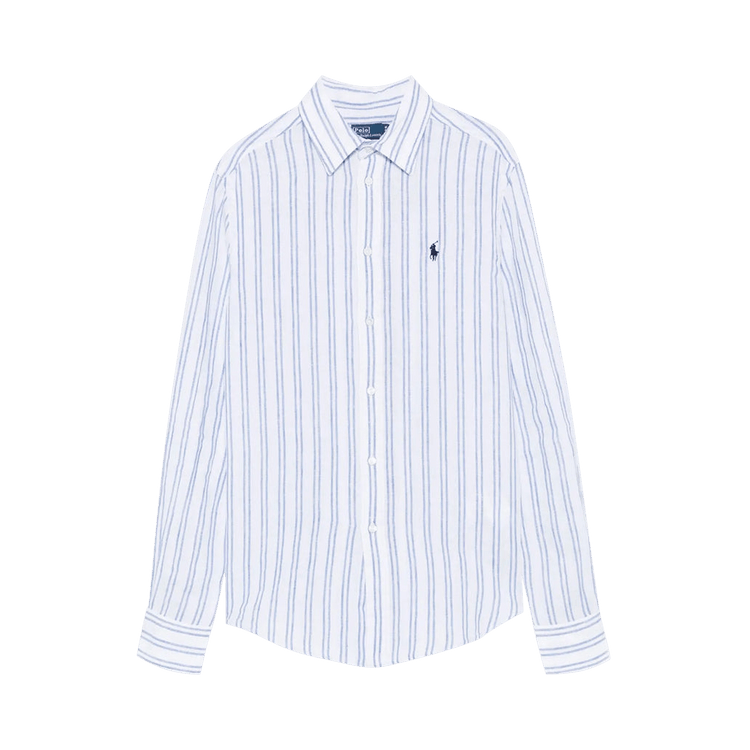 Tシャツ・カットソー Ralph Lauren Shirts (211970691007 1879A WHITE POND BLUE) Buy Polo Ralph Lauren Long-Sleeve Button Front Shirt 'White