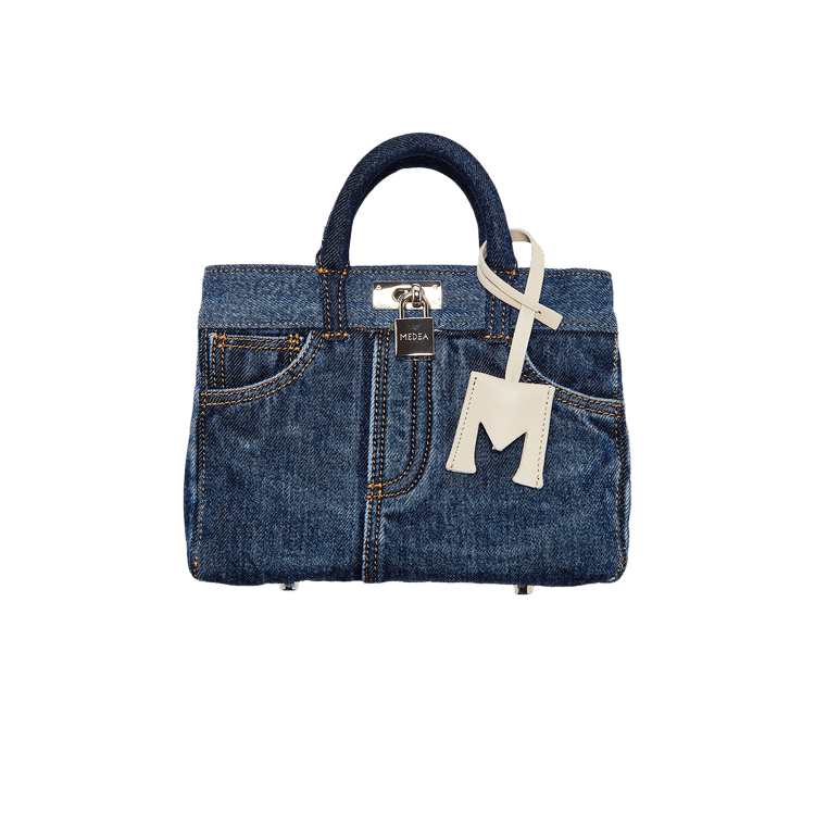 Buy Medea Nina Small Denim Laser Bag 'Blue' 25SMEBO023 BLUE