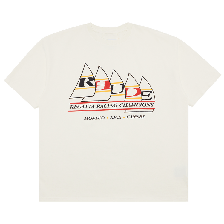 ★hude★ オフホワイト 'Rhude' Regatta Champions Tシャツ Rhude Off-White 'Rhude' Regatta Champions T-shirt - T-Shirts