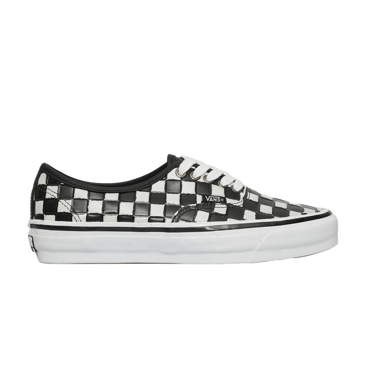 Buy Authentic 44 Vibram 'Leather Checkerboard - Black White