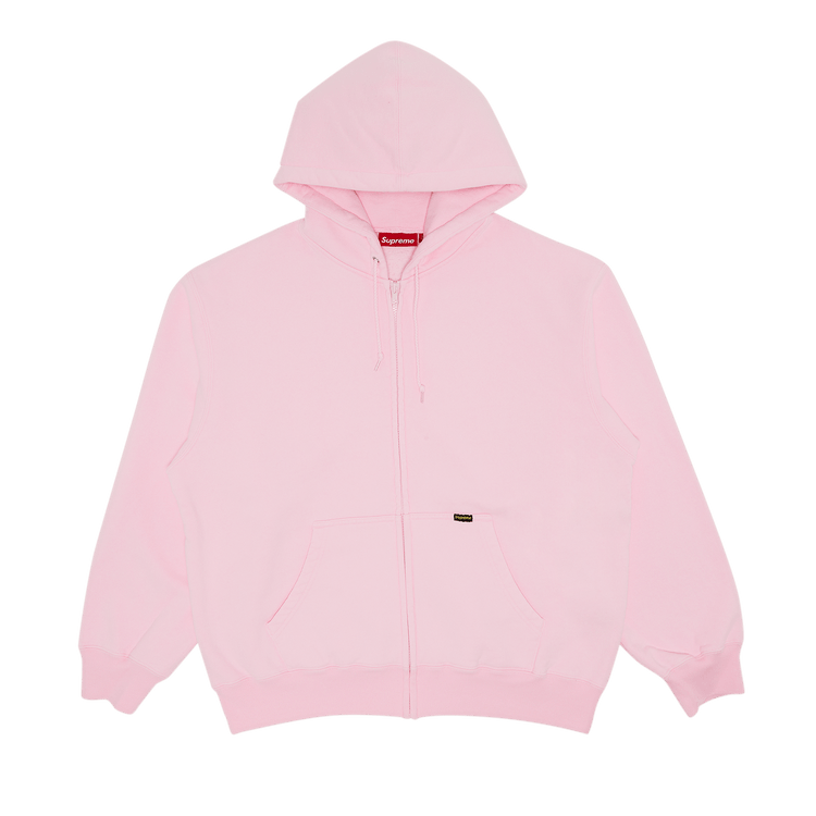 Buy Supreme Work Zip Up Hooded Sweatshirt 'Light Pink' - SS25SW59