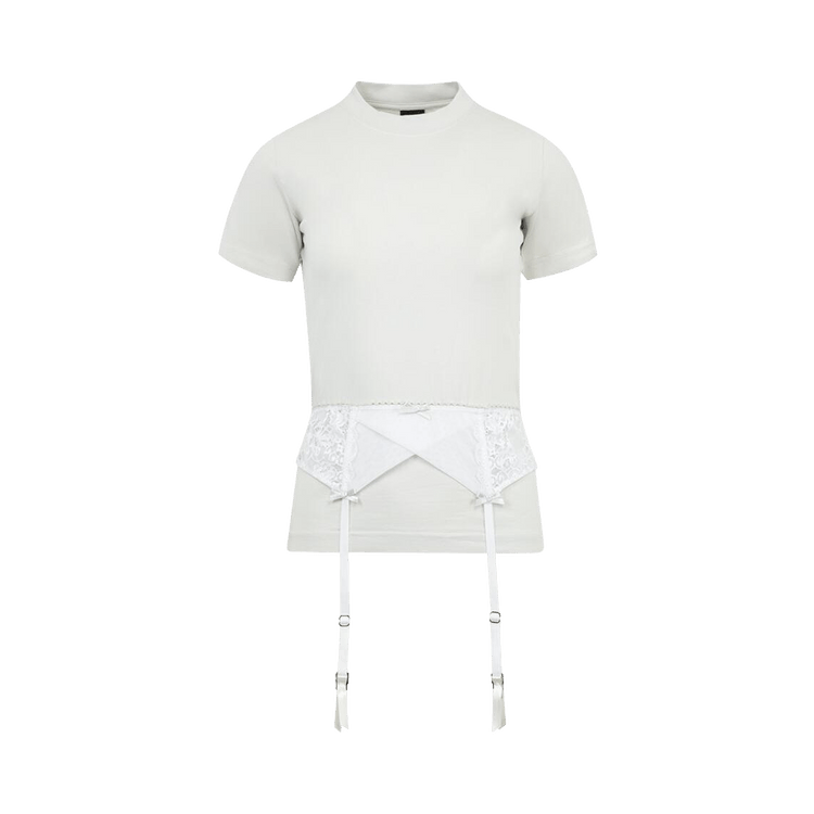 Tシャツ・カットソー BALENCIAGA 828869TNVB2 Shirts Lingerie t-shirt Women's Lingerie T-shirt in Dirty White | Balenciaga US
