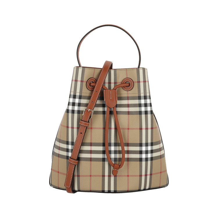 BURBERRY| (Check Bucket Bag (8100490)) Buy Burberry Small TB Bucket Bag 'Vintage Check/Briar Brown