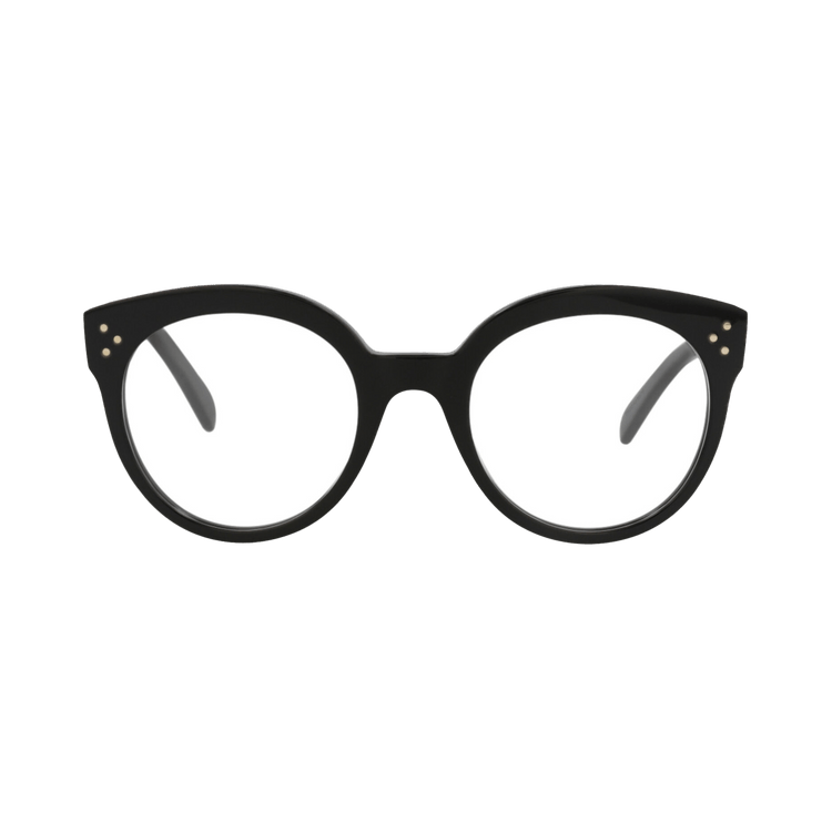 メガネ Celine Eyeglasses CL50093I 001 Black Oversized Frames Buy CELINE Round Optical Glasses 'Black/Transparent