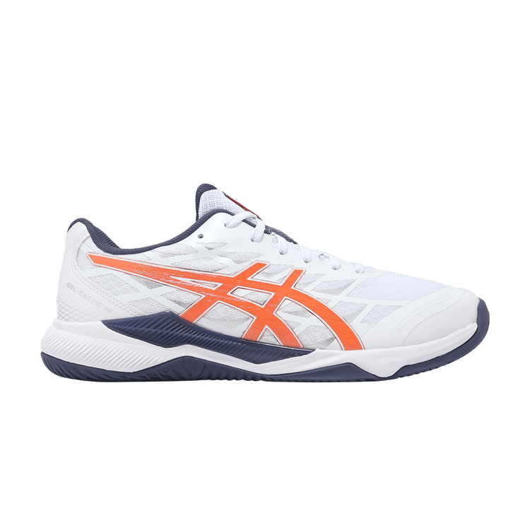 ASICS GEL-TACTIC スパイクシューズ ホワイト/オレンジ Buy Asics Gel Tactic 12 2E Wide 'White Nova Orange' - 1073A071 102