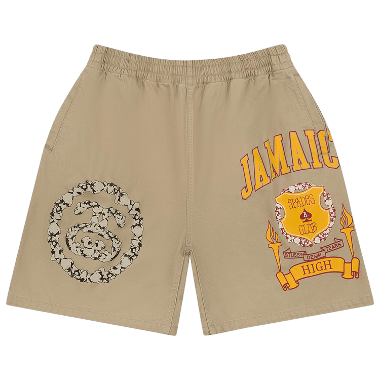 Buy Denim Tears x Stussy Jamaica High Khaki Short 'Khaki