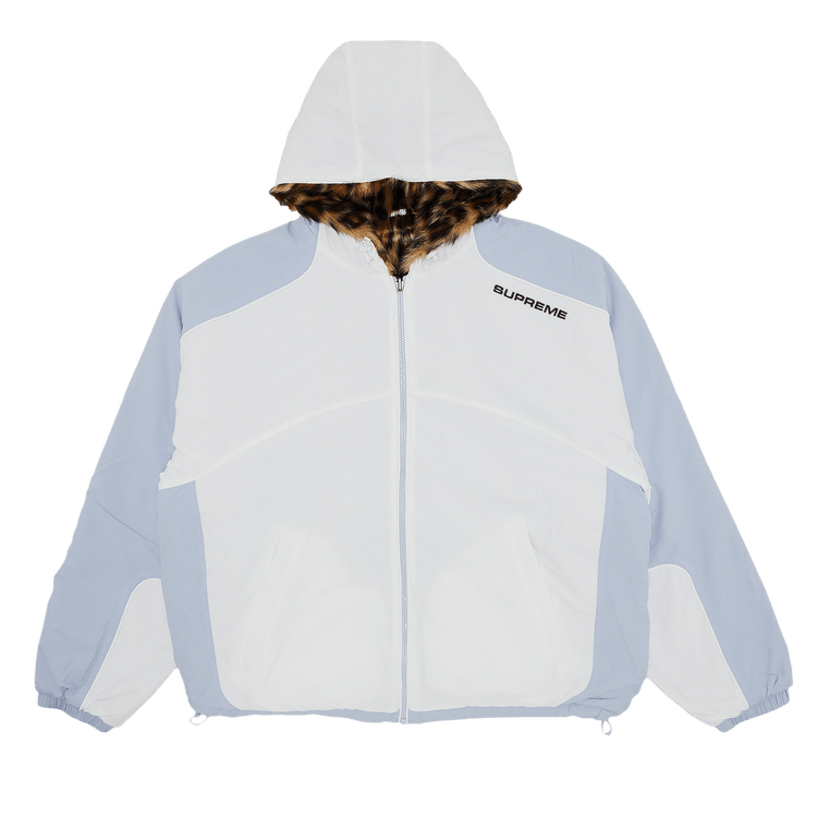 Buy Supreme Faux Fur Reversible Hooded Track Jacket 'White