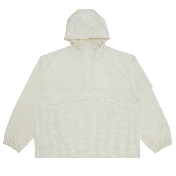 Buy Supreme Reflective Ripstop Anorak 'White' - SS25J46