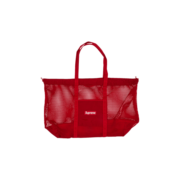 【完全未開封】supreme Mesh Tote Bag Red Supreme - 【完全未開封】supreme Mesh Tote Bag Redの通販 by