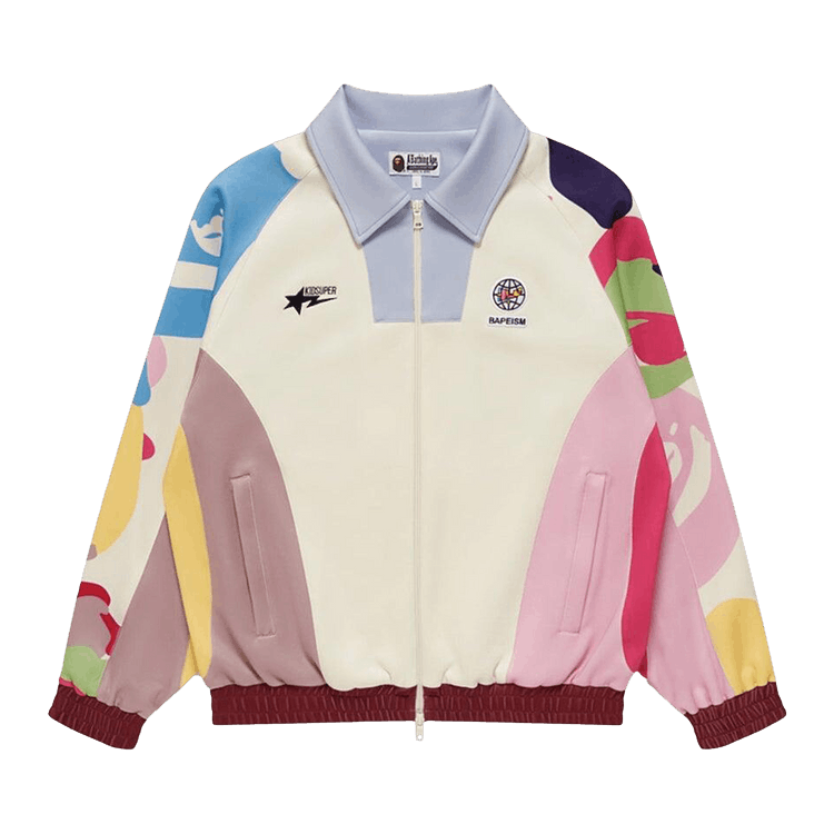 Buy BAPE x KidSuper Patchwork Track Jacket 'Multicolor