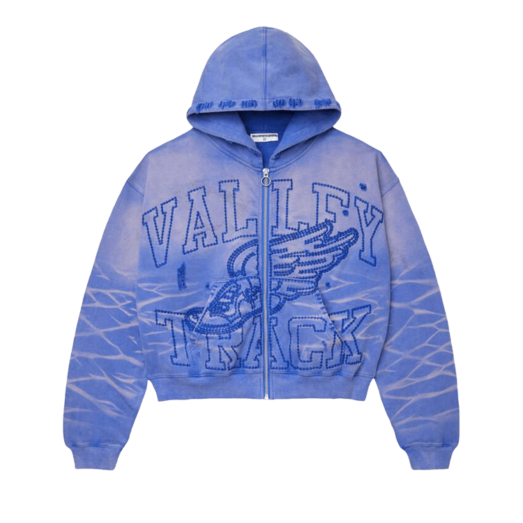 Buy Vale Forever Wildflower Garden Zip Up Hoodie 'Blue' - VALE 01