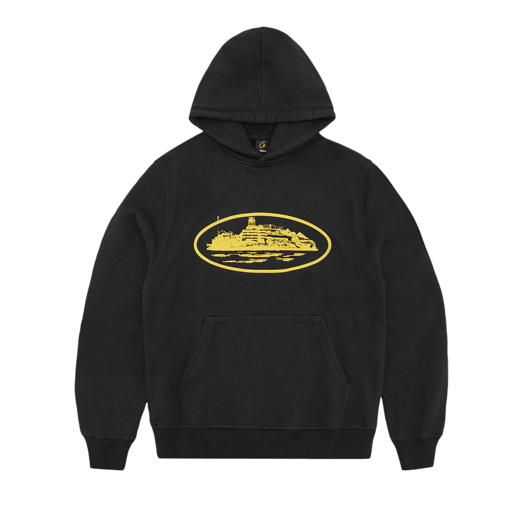 Corteiz Alcatraz オーバルロゴ ジップパーカー 黒 Corteiz Alcatraz Hoodie Black Men's - FW24 - US